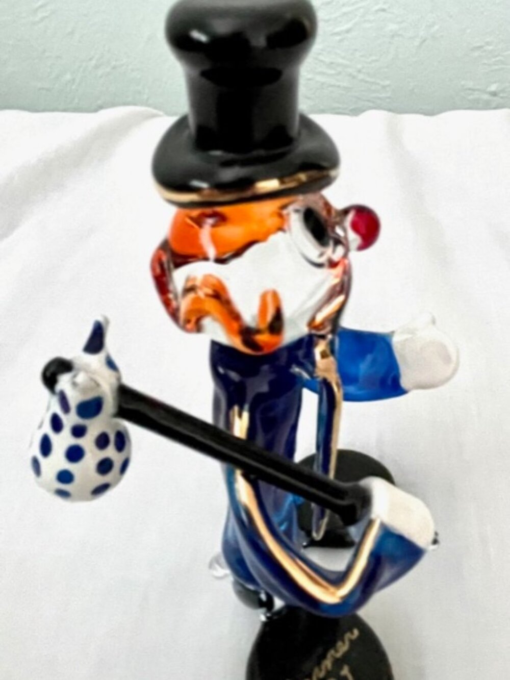 Handblown Art Glass Hobo Clown - Picture 2 of 5